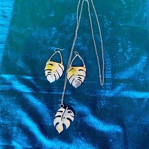 Nashelle silver necklace and earring bundle